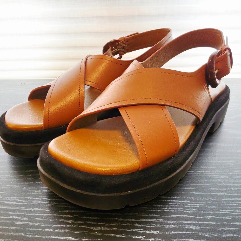 Vince Helena Leather Slingback Sandals